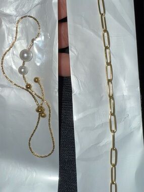NEW Gold Beaded Pearl Bracelet - Women Accessories